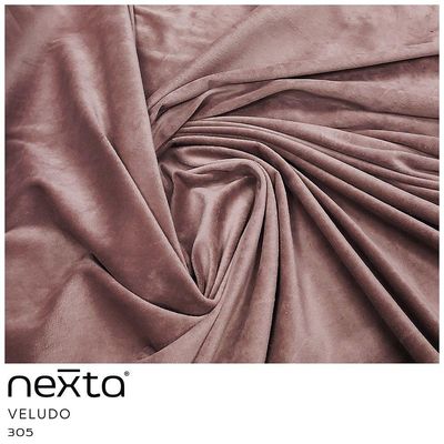 Sofá Curvo 03 Lugares 210cm Eron Braço Direito Veludo Rosê - Nexta Casa