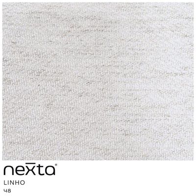 Banqueta Alta Com Encosto Betina Base Preto Viscolinho Off White - Nexta Casa