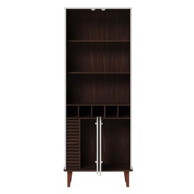 Cristaleira E Aparador Buffet Jurerê Off White Matte Nogueira Real - Colibri
