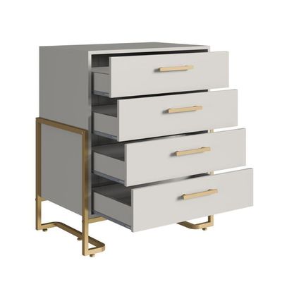 Comoda 4 Gavetas P1061 67 Cm Arenas Dourado Pp Milani Store Arenas Dourado