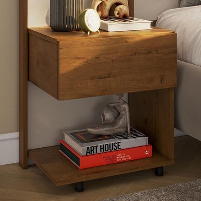 Cabeceira Sleep Movelove Cama Solteiro + Criado Suspenso