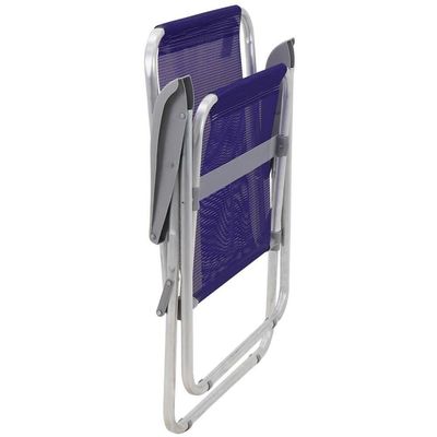 Cadeira De Praia Tramontina Creta Master Em Alumínio Com Assento Roxo 92900203