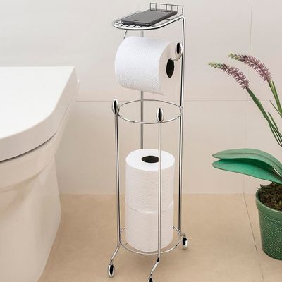 Suporte Papel Higiênico Utimil de Chão 4 Rolos
