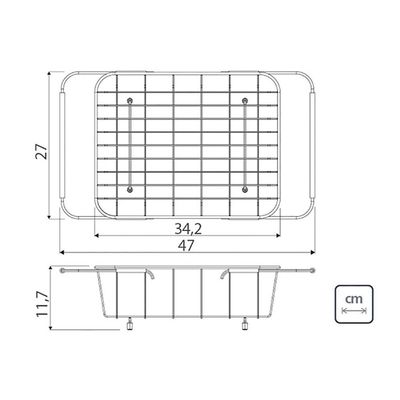 Cesta Aramada Tramontina para Cubas e Pias Inox