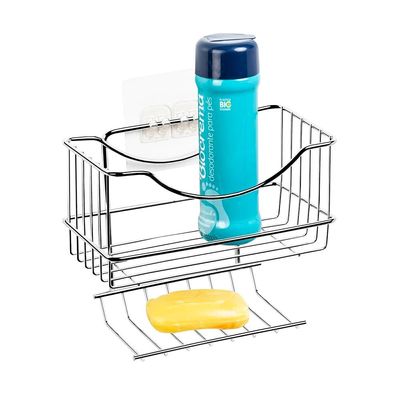 Porta Shampoo com Saboneteira Utimil Adesivo