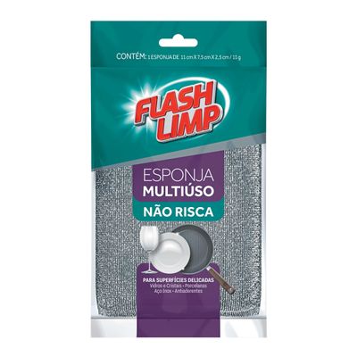 Kit Esponja Multiuso Flash Limp 10 Peças