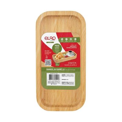 Gamela Retangular Funda Euro Home BAM2918 24x12cm Bambu Natural