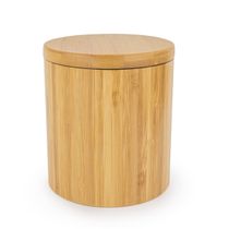 Saleiro Porta Condimentos Euro Home Bambu com Tampa Imantada
