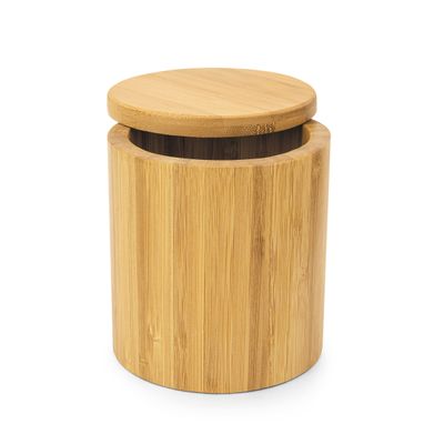 Saleiro Porta Condimentos Euro Home Bambu com Tampa Imantada
