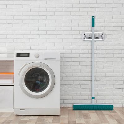 Suporte Mop e Vassoura Flash Limp Cinza