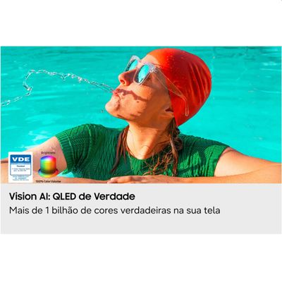 Smart TV 98 4K UHD Samsung Vision AI QN98Q7FAAGXZD QLED 120Hz Processador Q4 Alexa Integrada Gaming Hub Preto / Bivolt
