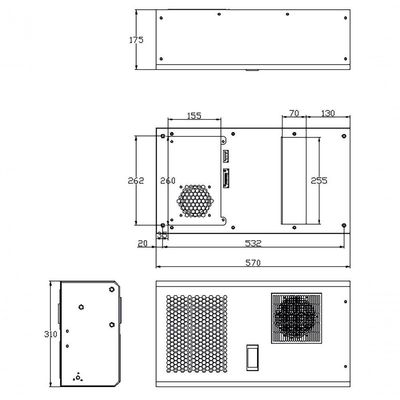 Ar Condicionado Industrial Para Painel Elétrico Indoor 500W 220V Monofásico IP54 Gica 052