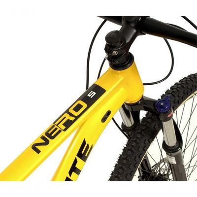 Bicicleta Aro 29 Nero 5 Peças Inteira Absolute 12v Hollowtech Hidráulica  Trava No Guidão Amarelo 21