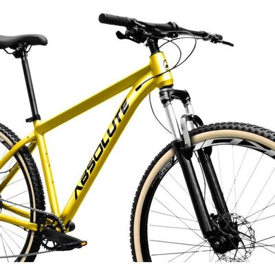 Bicicleta Aro 29 Nero 5 Peças Inteira Absolute 12v Hollowtech Hidráulica  Trava No Guidão Amarelo 21