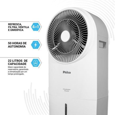 Climatizador De Ar Philco 22L 4 Em 1 100W PCL22A 220V