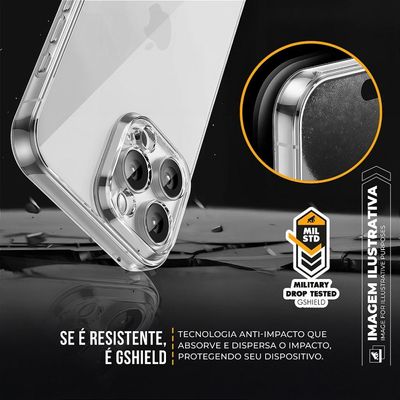 Kit Capa Crystal Slim para iPhone 17 Pro Max +  Ventosa - Roxo - Gshield