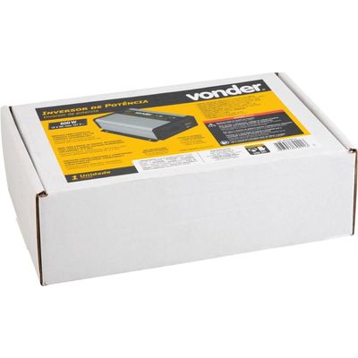 Inversor de Potência Automotivo 600W 12V DC para 127V Vonder Converte CC em CA