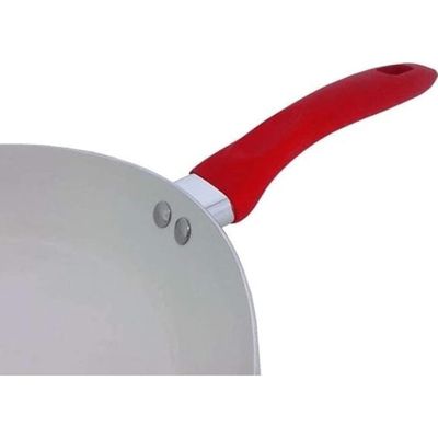 Frigideira Antiaderente Revestimento Cerâmico 22cm Vermelha