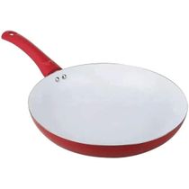 Frigideira Antiaderente Revestimento Cerâmico 22cm Vermelha