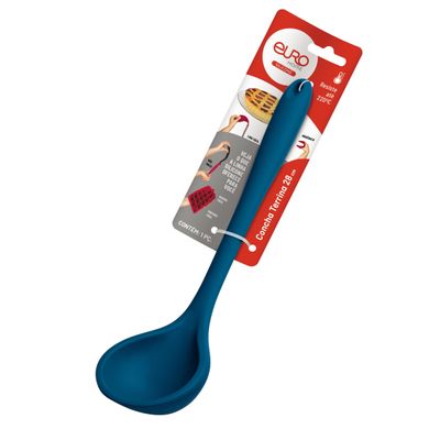 Concha Terrina Euro Home Silicone Azul Cabo Metal