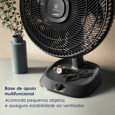 Ventilador de Mesa 40cm 6 Pás DuoForce Air+ EFD40 Electrolux Grafite / 110V