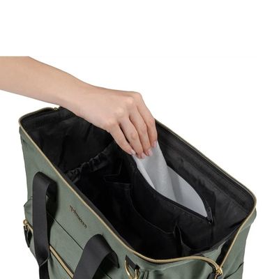 BOLSA MATERNIDADE LUXO MAXI ARMY GREEN (VERDE) - KIKKA BOO