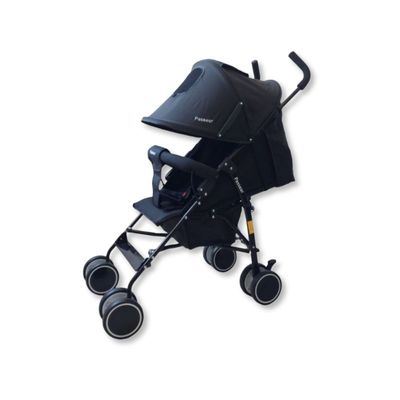 CARRINHO DE BEBE COMPACTO ALFA B 5N PRETO - PASSEAR BABY