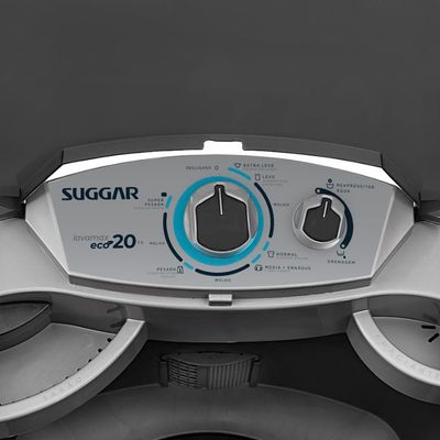 Lavadora de Roupa Semi-Automática Suggar Lavamax Eco 20 KG Prata / 220v