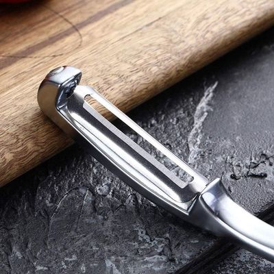 Descascador Fatiador Aço Inox de Legumes Frutas Utensilio de Cozinha Prático