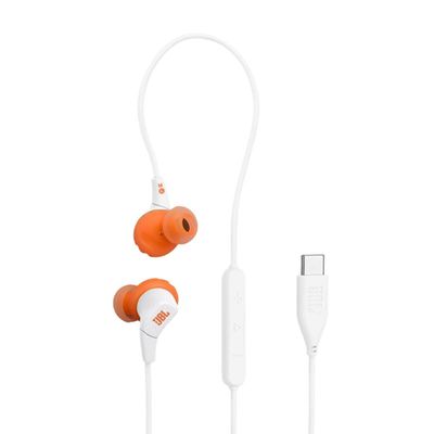 Fone de Ouvido JBL Endurance Run 3 Com Fio USB-C IP65 Microfone FlipHook Branco