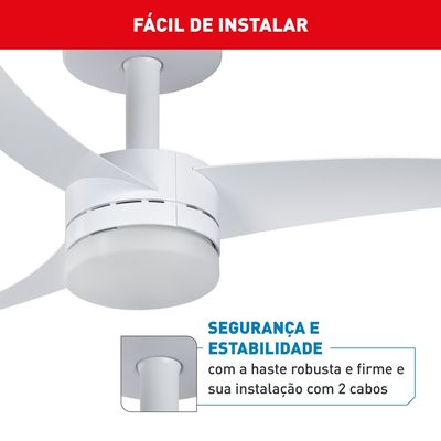 Ventilador Teto New Ultimate VX13 Arno Branca Bivolt