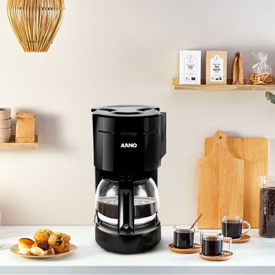 Cafeteira Elétrica 12 Xícaras 600ml Arno Classic CFC1 Preta 220V