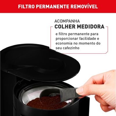 Cafeteira Elétrica 12 Xícaras 600ml Arno Classic CFC1 Preta 220V