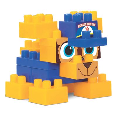 Blocos de Montar Brigada Baby Dog 16 Peças Mercotoys - Item Sortido UNICA