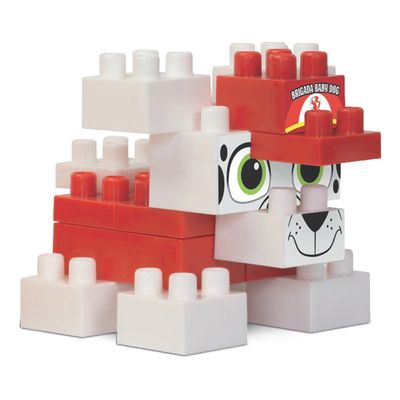 Blocos de Montar Brigada Baby Dog 16 Peças Mercotoys - Item Sortido UNICA