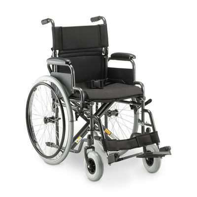 Cadeira de Rodas Manual Aço em Dobrável até 120 Kg Tamanho 44 D400 Dellamed Preto