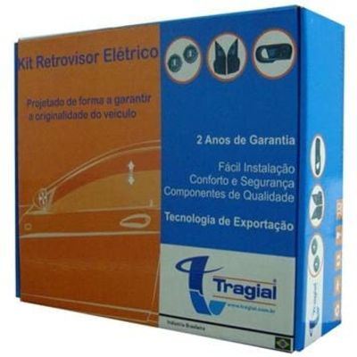 Kit Retrovisor Elétrico Tragial PAKRRNSP001 p/ Clio Sedan/Hatch 4 Portas