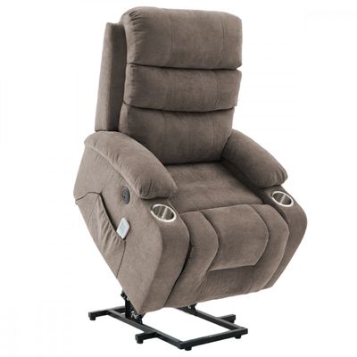 Poltrona Do Papai Reclinável Massagem Marrom