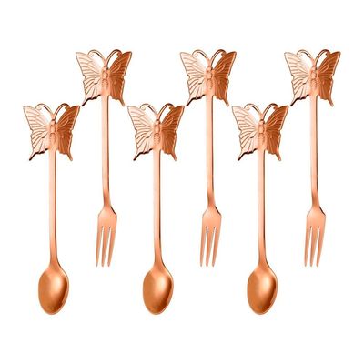 Jogo de Talheres L`Hermitage Romantique Inox 6 Peças Cobre