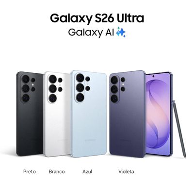 Smartphone Samsung Galaxy S26 Ultra 5G Tela 6.9" 256GB Câmera Quadrupla 200MP Violeta / Bivolt