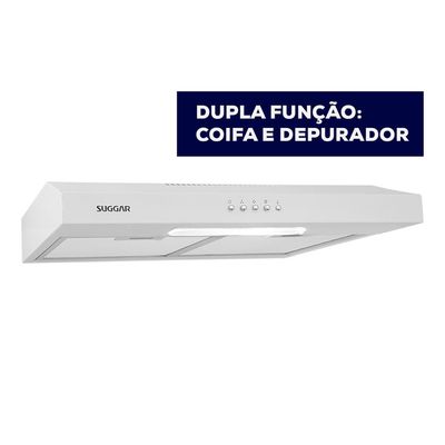 Depurador de Ar 60cm Slim DI61 3 Velocidades Suggar Branco / 110v