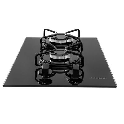 Cooktop 2 Bocas FG2002AVP a Gás Acendimento Superautomático Suggar Preto / Bivolt