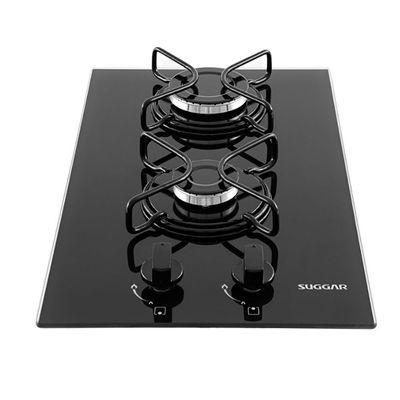 Cooktop 2 Bocas FG2002AVP a Gás Acendimento Superautomático Suggar Preto / Bivolt