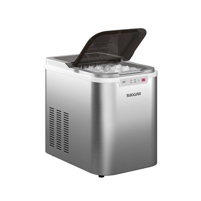 Máquina de Gelo Suggar 15kg Gelo Rápido + Bandeja Coletora e Pá 120W MG15 Prata / 220v