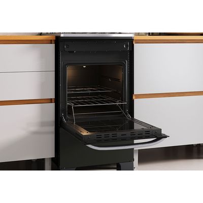 Fogão Itachef Reflecta 4 Bocas com Mesa de Inox e Tripla Chama Itatiaia REFLECTA FUMÃÂ / Bivolt