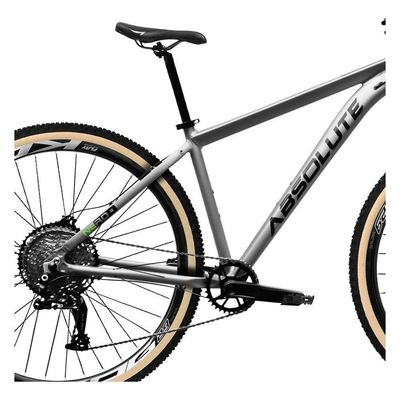 Bicicleta Aro 29 Absolute Nero 5 12v Hollowtech Freio Hidráulico K7 Garfo Trava No Guidão Cinza 21