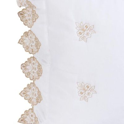 Almofada Decorativa Sensualle Com Refil Percal 400 Fios 100% Algodão - Branco