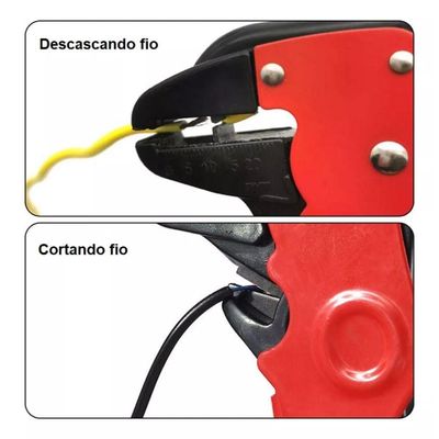 Alicate Descascado Com Ajuste De Pressão E Cortador De Fios