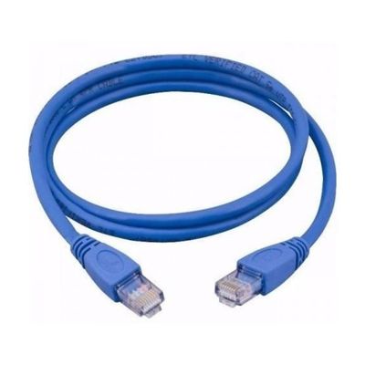 Cabo de Rede Ethernet Lan Rj45 Cat 6 Utp Azul - 5 Metros