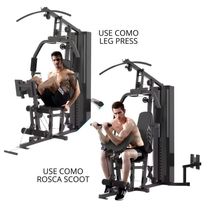 Estação De Musculação Com 70kg De Peso Banco Scott Estrutura
